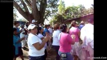 PEREGRINACION A PIE A ARTEAGA MICHOACAN MEXICO EN PROCESION Y DANZA A LA VIRGEN DE LA CANDELARIA ABRIL 2016