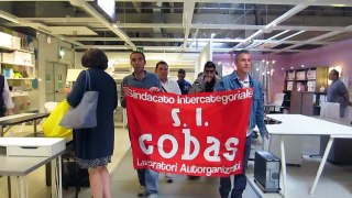 S.I. Cobas oggi all'Ikea di Torino