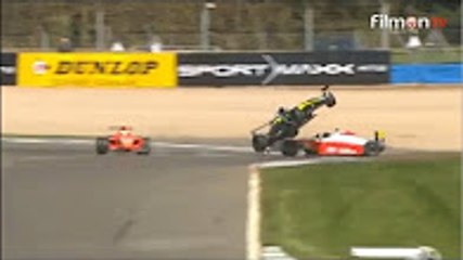 Goddard Big Crash 2016 Formula Ford UK Donington Race 2