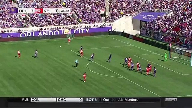Teal Bunbury Goal - Orlando City SC 1-1 New England Revolution - 17-04-2016 MLS
