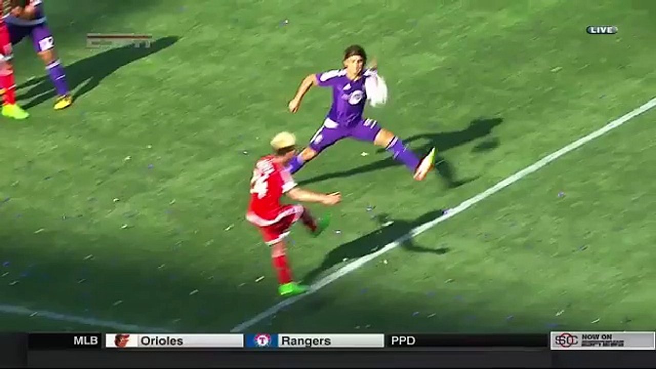 Lee Nguyen Goal -  Orlando City SC 2-2 New England Revolution - 17-04-2016 MLS