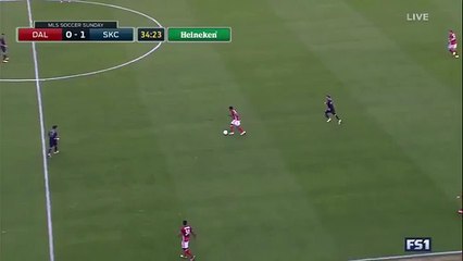 Michael Barrios Goal - FC Dallas 1-1 Sporting Kansas City - 17-04-2016 MLS