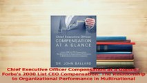 Download  Chief Executive Officer Compensation at a Glance  Forbes 2000 List CEO Compensation The PDF Online