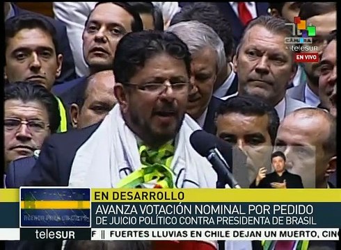 Brasil: 284 diputados han votado por el Si al impeachment a Rousseff