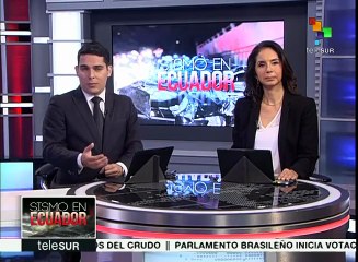 Venezolanos ayudan a ecuatorianos damnificados por el sismo
