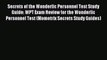 Read Secrets of the Wonderlic Personnel Test Study Guide: WPT Exam Review for the Wonderlic