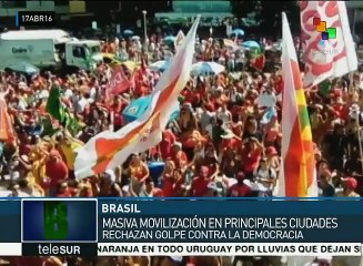 Download Video: Cientos de miles de brasileños se movilizan en contra del impeachment