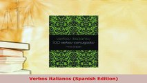 PDF  Verbos italianos Spanish Edition Read Full Ebook