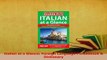 PDF  Italian at a Glance Foreign Language Phrasebook  Dictionary Download Online