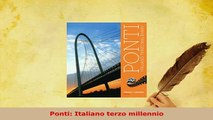 PDF  Ponti Italiano terzo millennio Download Online
