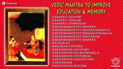 Vedic Mantra to Improve Education and Memory - Dr.R.Thiagarajant 22
