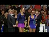 Victoria Azarenka dances on WTA Luxemburg final
