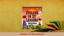 PDF  Italian In 32 Lessons Read Online