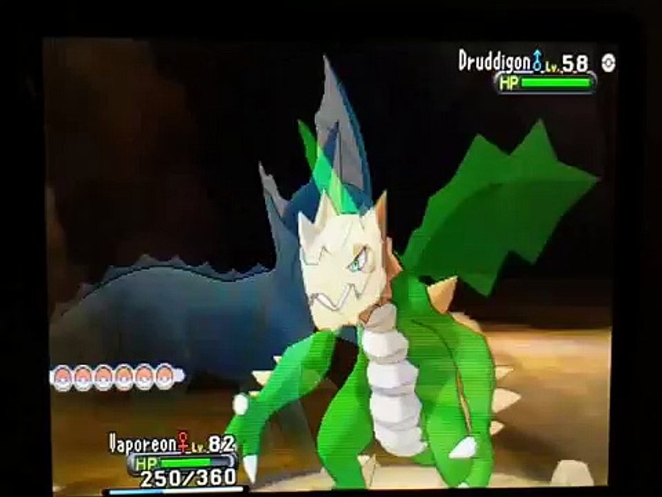 Pokemon Y Shiny Druddigon Victory Road 20.10.2013