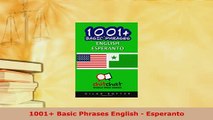 PDF  1001 Basic Phrases English  Esperanto Download Full Ebook