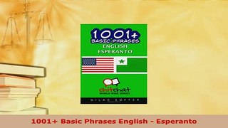 PDF  1001 Basic Phrases English  Esperanto Download Full Ebook