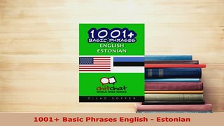 PDF  1001 Basic Phrases English  Estonian Read Online