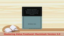 PDF  Mastering Aldus Freehand Macintosh Version 30 Download Full Ebook