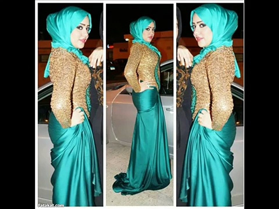 فساتين سهرة للمحجبات المراهقات 2016