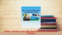 PDF  Mots Cachés I par Nini Bousset pour apprendre litalien Read Full Ebook