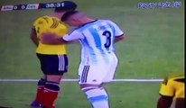 Funny Colombian Player scares his opponent Argentina vs Colombia Sudamericano Sub 20 29 01