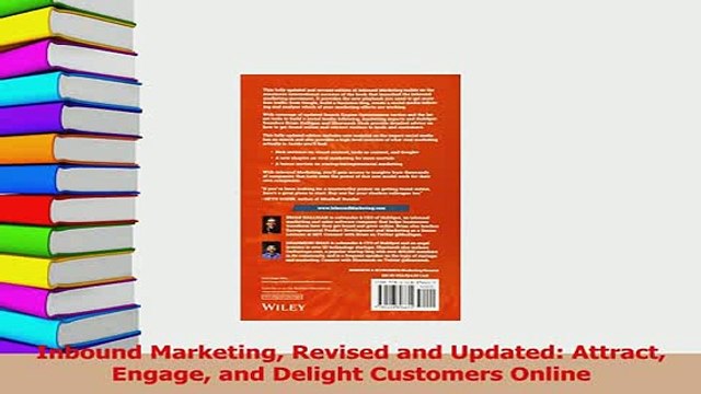 PDF Inbound Marketing Revised and Updated Attract Engage and Delight Customers Online Read Online