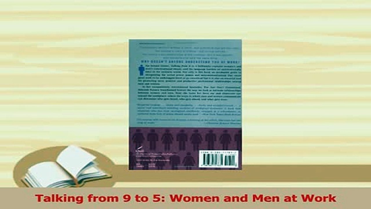 Download  Talking from 9 to 5 Women and Men at Work Free Books