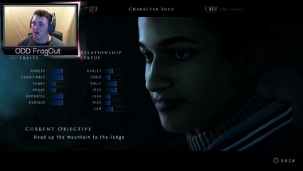 UNTIL DAWN Let's Play! CHRIS you the MAN