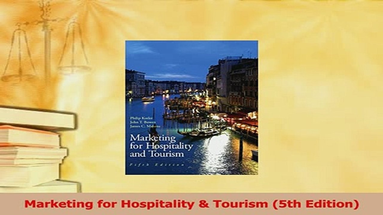 PDF  Marketing for Hospitality  Tourism 5th Edition  Read Online