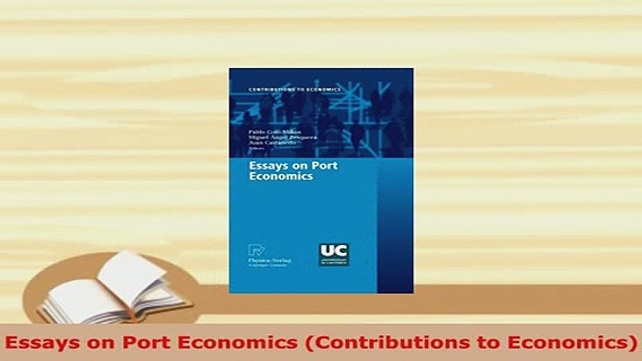 PDF  Essays on Port Economics Contributions to Economics PDF Book Free