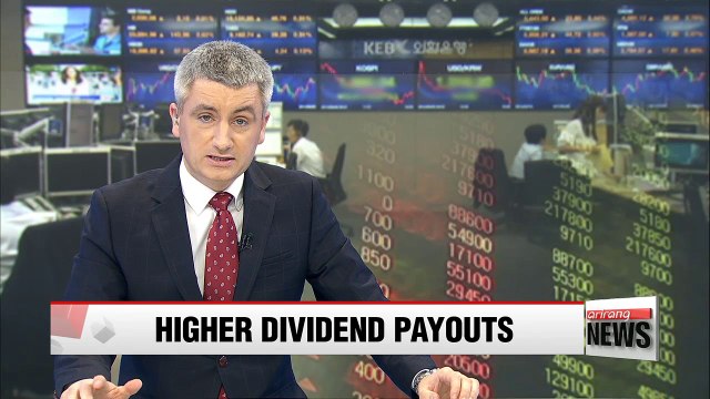Dividend payouts by Korea's listed firms soar to record high in 2015