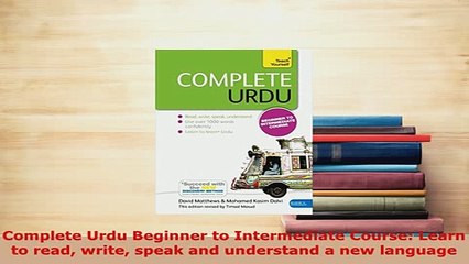 PDF  Complete Urdu Beginner to Intermediate Course Learn to read write speak and understand a Read Full Ebook