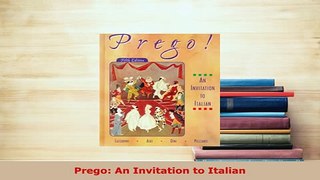 PDF  Prego An Invitation to Italian Download Full Ebook