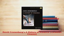 Download  David Cronenbergs A History of Violence Canadian Cinema Read Online