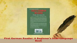 PDF  First German Reader A Beginners DualLanguage Book Read Online