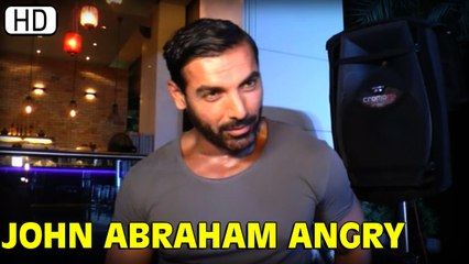 John Pushes Reporter Away | Avoids Bipasha's Wedding Question