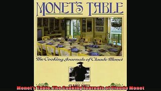READ book  Monets Table The Cooking Journals of Claude Monet  FREE BOOOK ONLINE