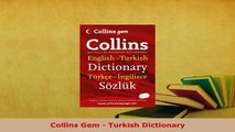 PDF  Collins Gem  Turkish Dictionary Download Full Ebook