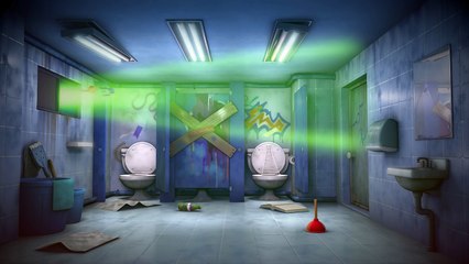 Monkeys from space Alien Monkeys bathroom 5 series