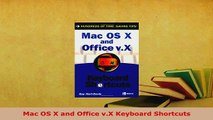PDF  Mac OS X and Office vX Keyboard Shortcuts Download Online