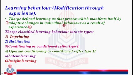 Learning through Experience