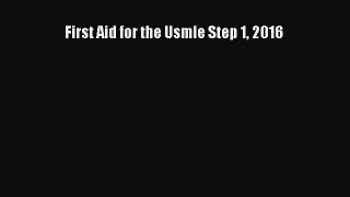 [Download PDF] First Aid for the Usmle Step 1 2016 PDF Free