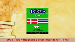 PDF  1001 grundlæggende sætninger dansk  Thai Download Full Ebook