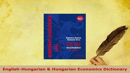 PDF  EnglishHungarian  Hungarian Economics Dictionary Read Online