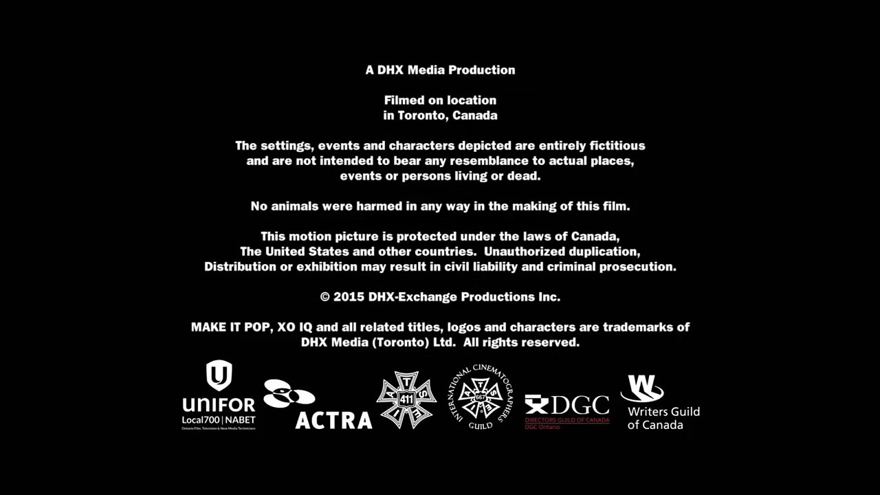 Tom Lynch Company Studios/NCredible/DHX Media/YTV Original/Nickelodeon Productions (2015)