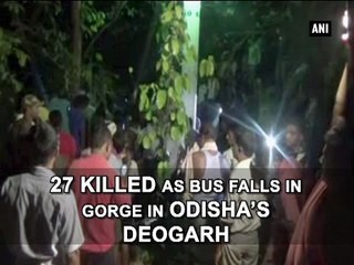 27 killed as bus falls in gorge in Odisha's Deogarh