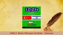 PDF  1001 Basic Phrases Turkish  Hebrew Download Full Ebook