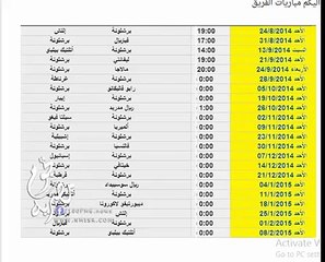 جدول جميع مباريات برشلونة فى الدورى الاسبانى 2014/2015