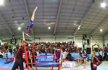 Amazing Catch by Gymnast Coach