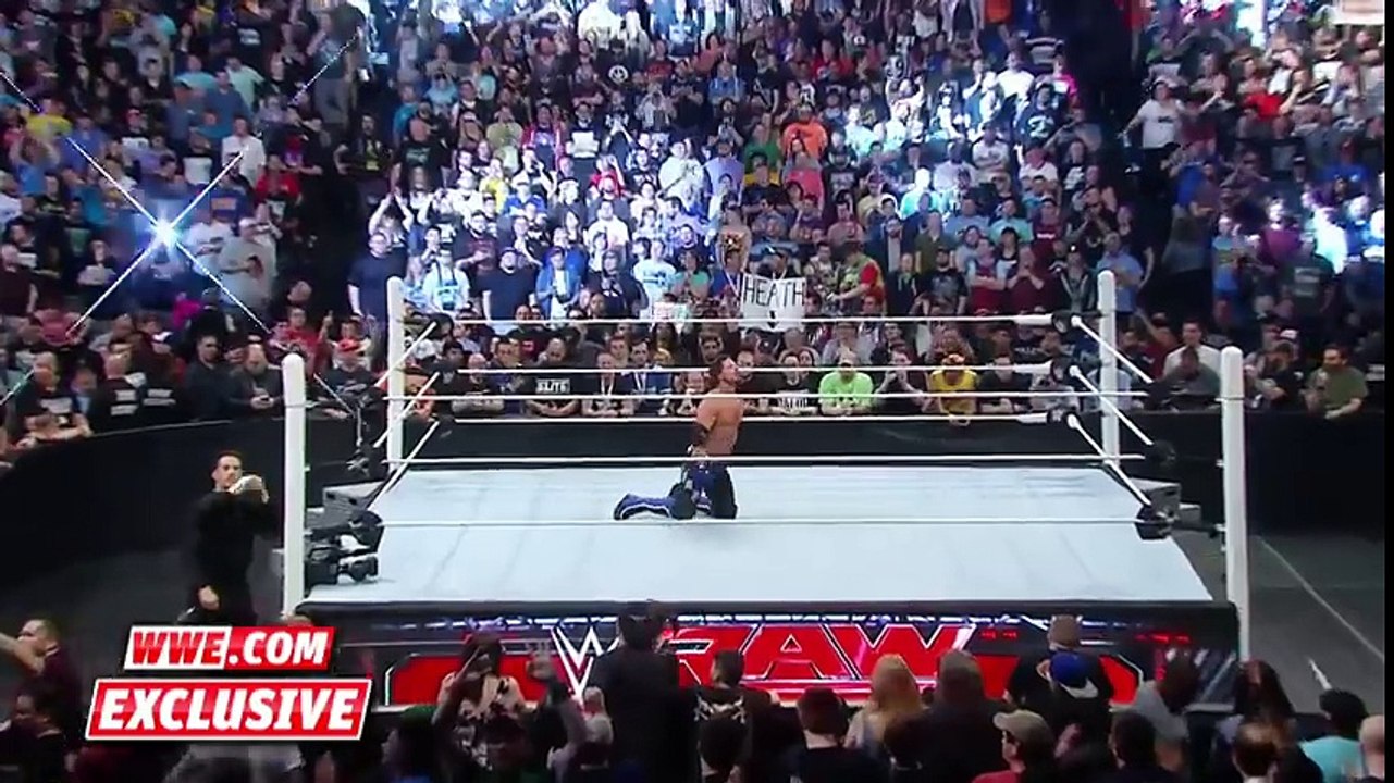 AJ Styles gets emotional when the cameras stop rolling  Raw Fallout, April 4, 2016